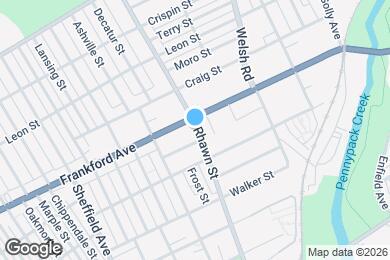 Map image of the property - 7943 Frankford Ave