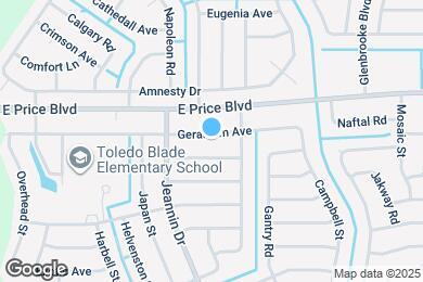 Map image of the property - 1619 Geranium Ave