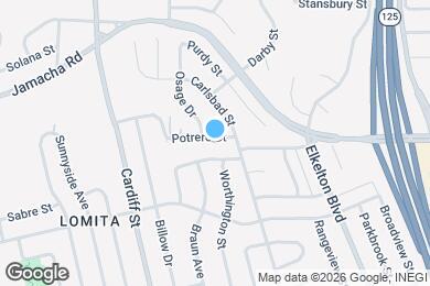 Map image of the property - 8715 Potrero St