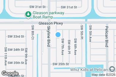 Map image of the property - SECTION 8!! 3/2 With Fenced Yard!!!