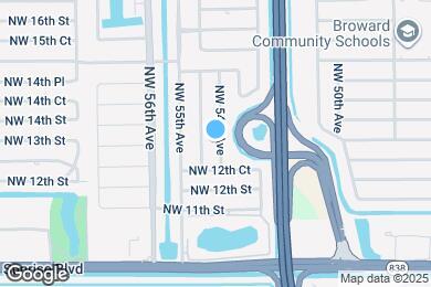 Map image of the property - 1311 NW 54th Ave