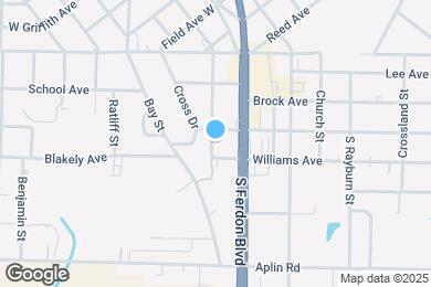 Map image of the property - 1109 S Wilson St