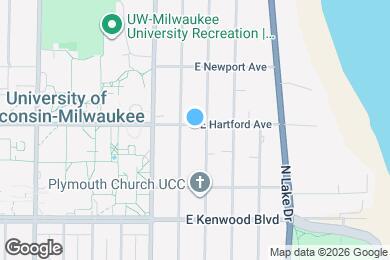 Map image of the property - 2719 E Hartford Ave