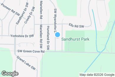 Map image of the property - 14015 SW Wyandotte Dr