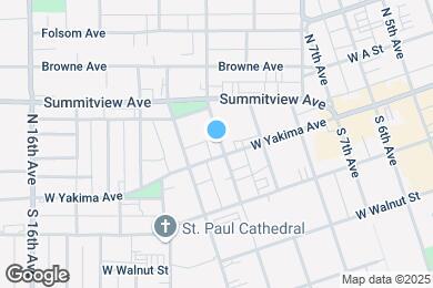 Map image of the property - 1001 W Yakima Ave