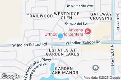 Map image of the property - 11021 W Monterosa St
