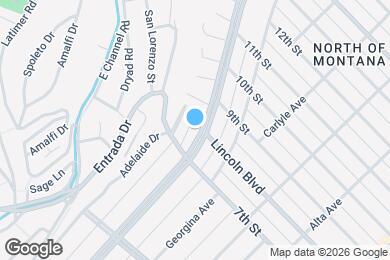 Map image of the property - 731 San Vicente Blvd