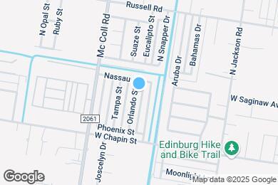 Map image of the property - 1622 Orlando St