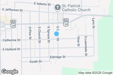 Map image of the property - 120 S Cedar St