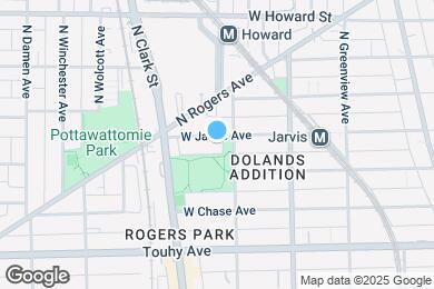 Map image of the property - 1711 W Jarvis Ave