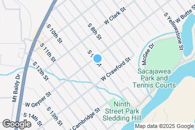 Map image of the property - 823 W Geyser St