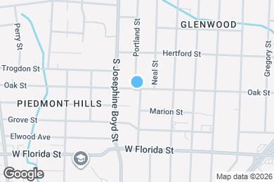 Map image of the property - 1401 Oak St