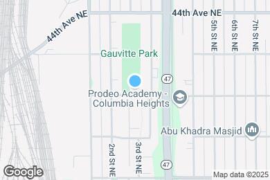 Map image of the property - Gauvette Park Apartments