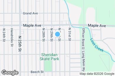 Map image of the property - 2110 N 30th St