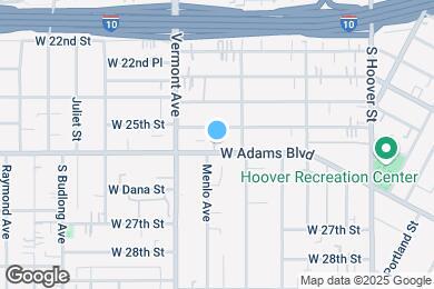 Map image of the property - 1331 W Adams Blvd