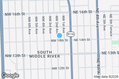 Map image of the property - 1400 NW 2nd Ave