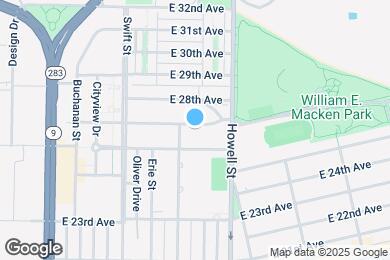 Map image of the property - 509 E 27th Ave