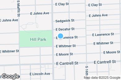 Map image of the property - 1253 E Lawrence St