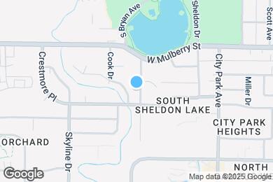 Map image of the property - 521 S Bryan Ave