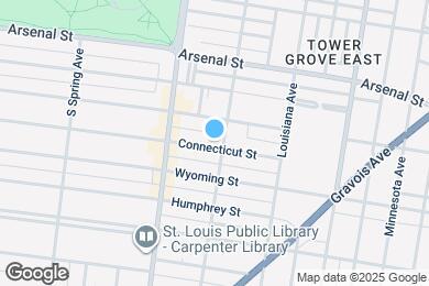 Map image of the property - 3509 Connecticut St