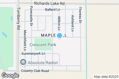 Map image of the property - 2427 Maple Hill Dr