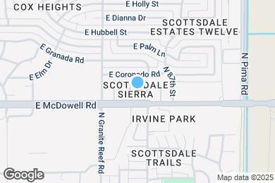 Map image of the property - 8550 E McDowell Rd