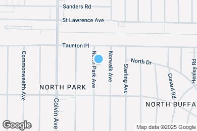 Map image of the property - 317 North Park Ave