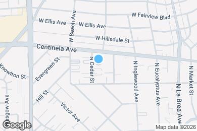 Map image of the property - 934 N Cedar St