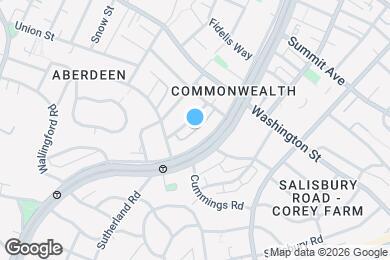 Map image of the property - 1641 Commonwealth Ave