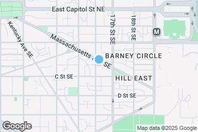 Map image of the property - 1607 Massachusetts Ave SE