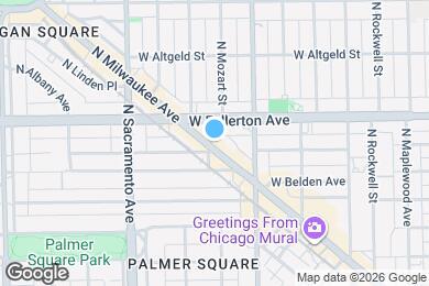 Map image of the property - 2355 N Milwaukee Ave