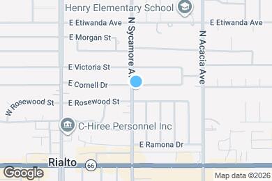 Map image of the property - 615 N Sycamore Ave