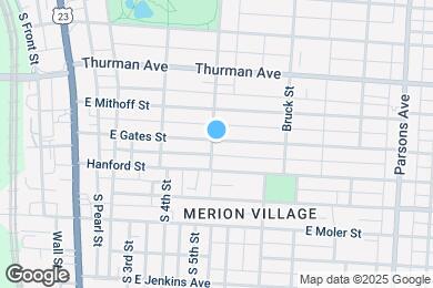 Map image of the property - 185 E Gates St
