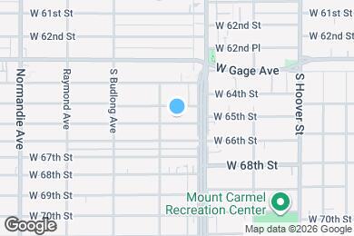 Map image of the property - 1029 W 65th Pl