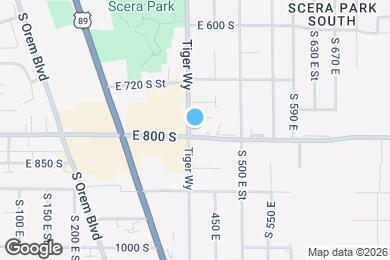 Map image of the property - 407 E 800 S