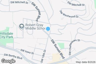 Map image of the property - 1815 SW Sunset Blvd