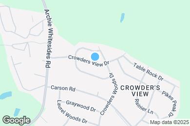 Map image of the property - 3616 Crowders View Dr