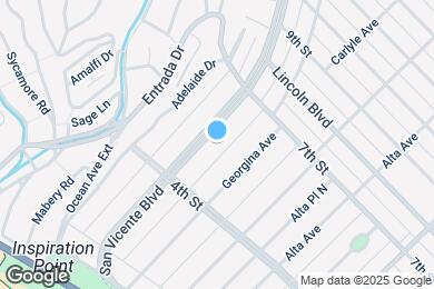 Map image of the property - 502 San Vicente Blvd