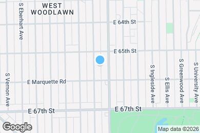 Map image of the property - 6525 S Evans Ave