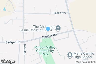 Map image of the property - 1206 Rincon Meadows Ct