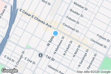 Map image of the property - 228 N Soto St