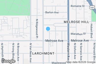 Map image of the property - 741 N Gramercy Pl