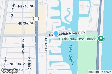 Map image of the property - 750 NE Spanish River Blvd