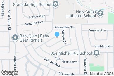 Map image of the property - 749 Moraga Dr