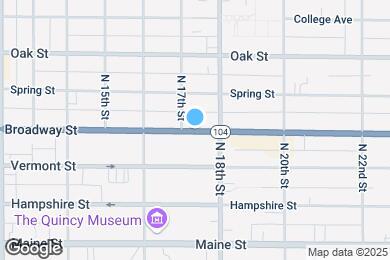 Map image of the property - 1851 Broadway St