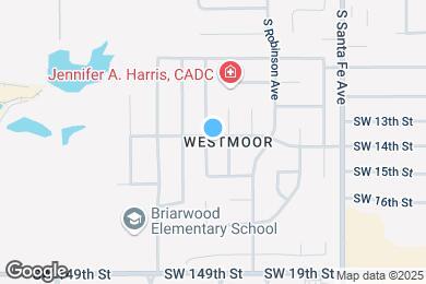 Map image of the property - 14500 S Harvey Ave