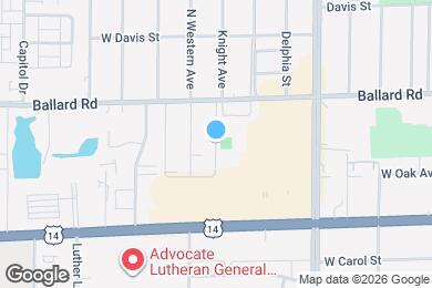 Map image of the property - 8923 Knight Ave