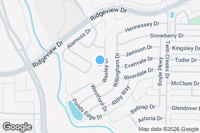 Map image of the property - 1604 Woodrose Ct