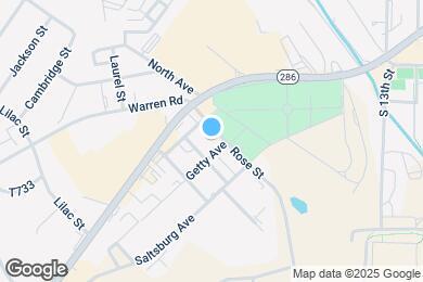 Map image of the property - 1626 Getty Ave
