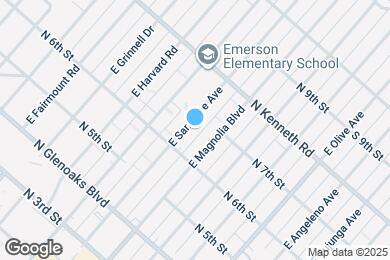 Map image of the property - 624 E San Jose Ave